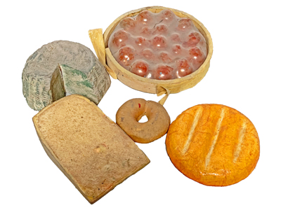 Period Cheese and Pies Props, Prop Hire