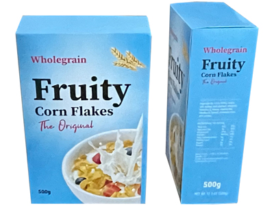Unbranded Supermarket Products Wholegrain Fruity Corn Flakes Boxes Props, Prop Hire