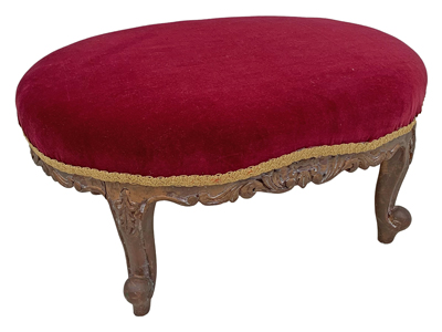 Velvet Footstool Props, Prop Hire