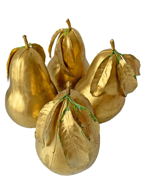 Large Golden Pears Props, Prop Hire