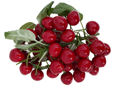 Red Cherries Bunches Props, Prop Hire