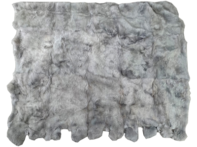 Real Silver Fur Rug Bedspread Props, Prop Hire