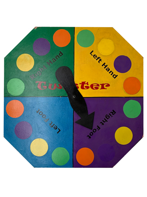 Twister Spinner Game Props, Prop Hire