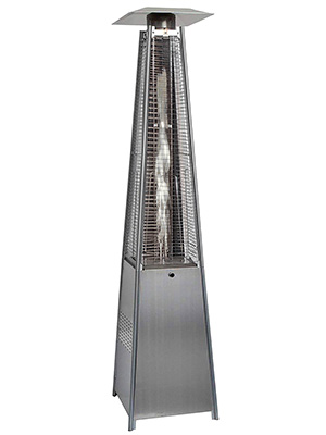 Stainless Steel Pyramid Gas Heater - Prop only Props, Prop Hire