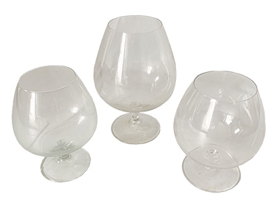 Brandy Balloon Glass Props, Prop Hire