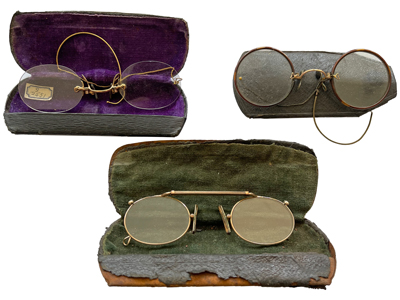 Antique Pince Nez Spectacles Props, Prop Hire