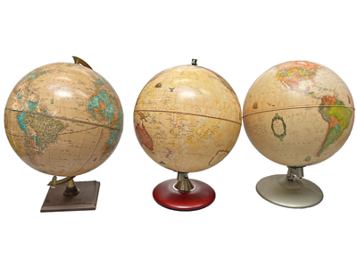 Desk 40 Centimetre World Globes Props, Prop Hire