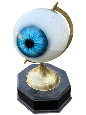 Antique Scientific Eyeball Globe on Stand Props, Prop Hire