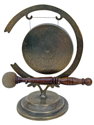 Small Table Gong Props, Prop Hire