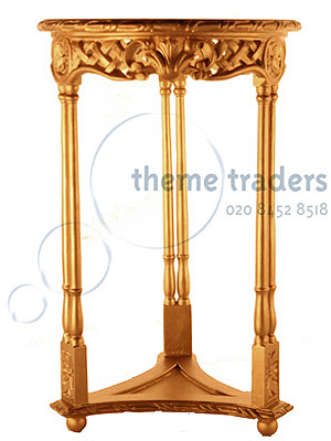 Gold Indian Tables Props, Prop Hire