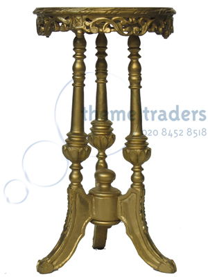 Gold Occasional Tables Props, Prop Hire