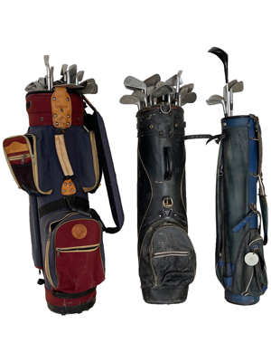 Golf Bags and Clubs Props, Prop Hire