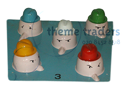 Mini Golf Heads Hole Props, Prop Hire