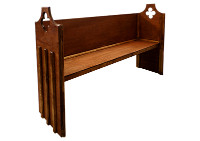 Gothic Church Pew Props, Prop Hire