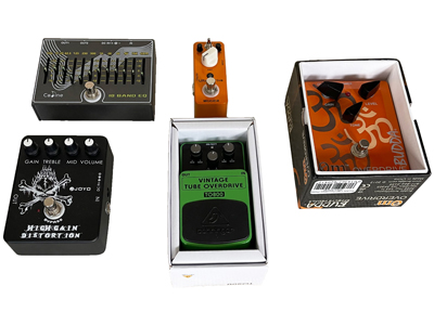 Guitar Effects Pedals Props, Prop Hire