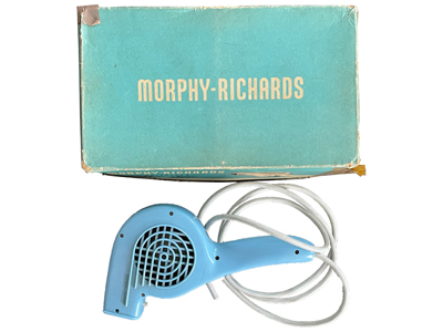 Retro Blue Morphy Richards Hairdryer Props, Prop Hire