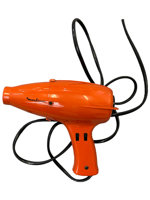 Retro Orange Hairdryer Props, Prop Hire