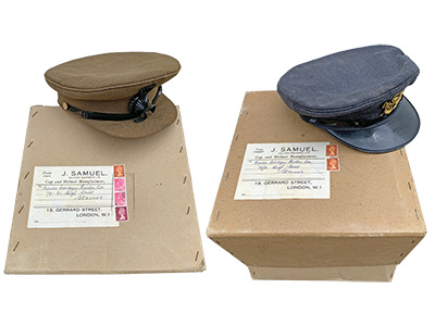 Military Hats with Authentic Boxes Props, Prop Hire