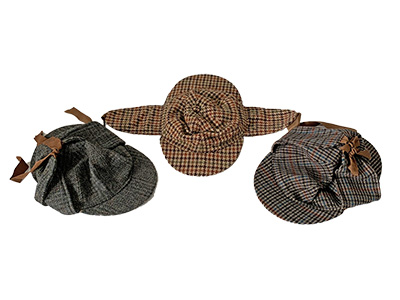 Deerstalker and Flat Hat Props, Prop Hire