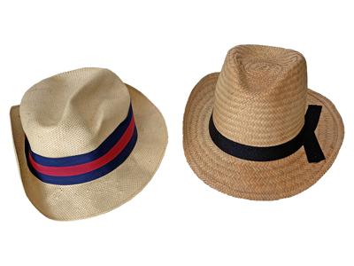 Straw Trilby Hats Props, Prop Hire