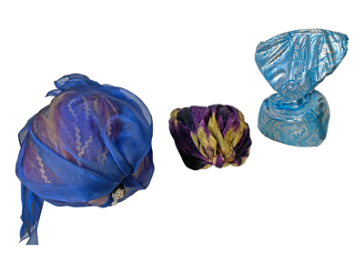 Multi Colour Turbans Props, Prop Hire