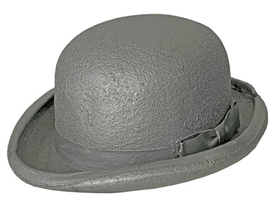 Silver Bowler Hat Props, Prop Hire