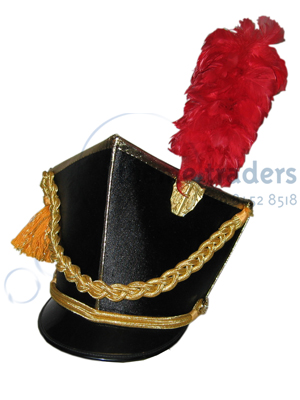 Hat with Braids and Red Feathers Props, Prop Hire