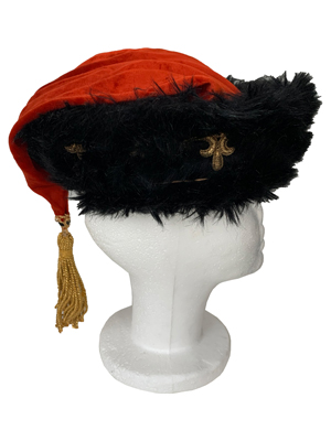 Imperial Embroidered Velvet Mandarin Mongolian Hats Props, Prop Hire