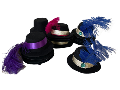 Showgirl Cabaret Hats Props, Prop Hire