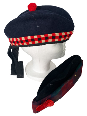 Scottish Glengarry Hats Props, Prop Hire