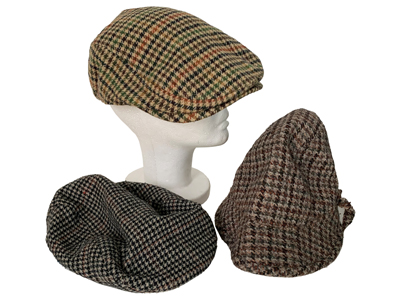 Tweed Hats and Flat Caps Props, Prop Hire