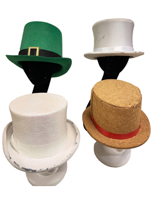 Assorted Top Hats Props, Prop Hire