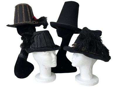 Tudor Guy Fawkes Hats Props, Prop Hire