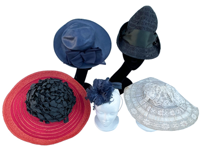 30's Womens Daywear Hats Props, Prop Hire