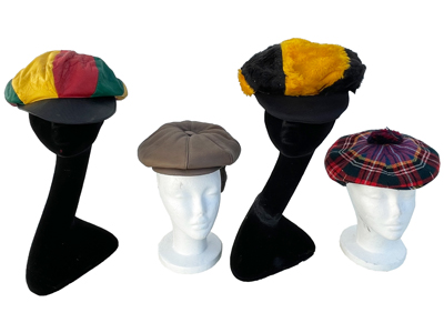 60s Flat Hats Props, Prop Hire