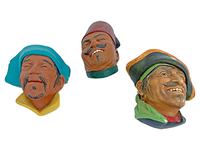 Pottery Heads Props, Prop Hire