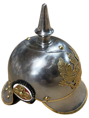 Pikelhaube Kaiser Metal Prussian Helmet Props, Prop Hire