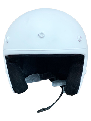 White Crash Helmet Props, Prop Hire