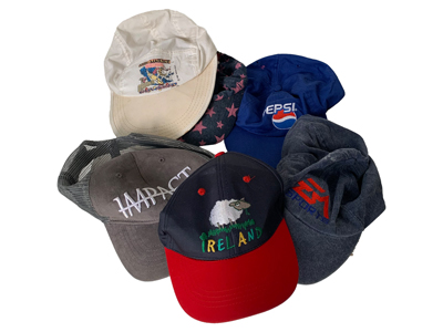 Retro Baseball Caps Props, Prop Hire