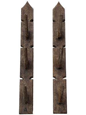 Wooden Oak Wall Hanger Hooks Ancient Props, Prop Hire