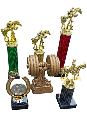 Horse Racing Trophies Props, Prop Hire