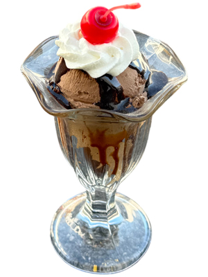 Chocolate Sundae Replica Ice Creams Props, Prop Hire