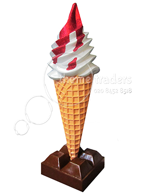 Ice Cream Cone on Chocolate Base Props, Prop Hire