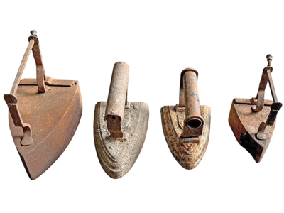 Antique Flat Irons Props, Prop Hire