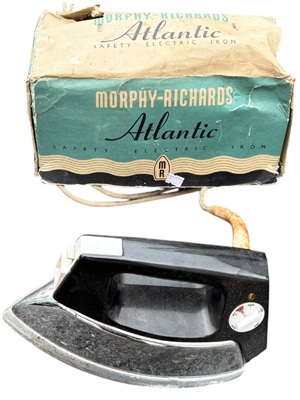 Retro Morphy Richards Iron In Original Box Props, Prop Hire