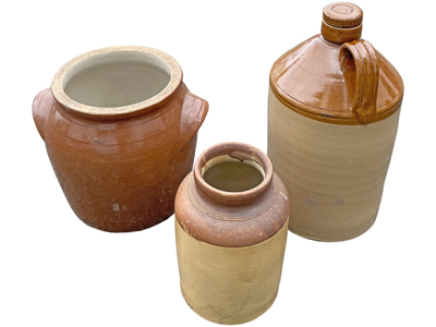 40 Centimetre Stoneware Jars and Flagons Props, Prop Hire