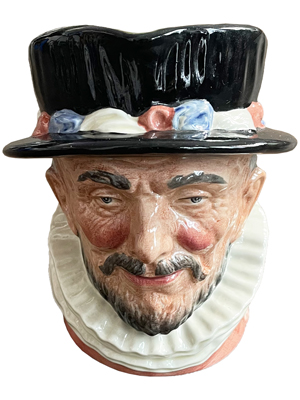 Vintage Beefeater Toby Jug Props, Prop Hire