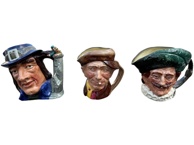Series of Rare Toby Pint Jugs Props, Prop Hire