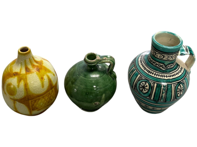 Glazed Pots and Jugs Ancient Mid Europe Props, Prop Hire