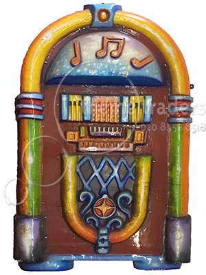 3 Metre Oversize Retro Jukebox Relief Panel Props, Prop Hire